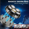 New Bald Men'S Titanium Electric Hair Clipper Razor 6D Magnetic Hair Trimmer Rechargeable Waterproof Facial Repairer