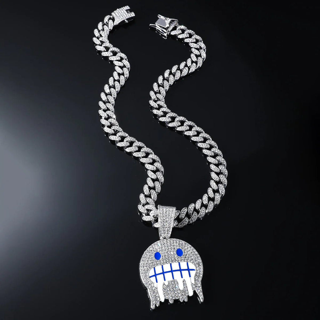 Ice Face Pendant Cuban Chain