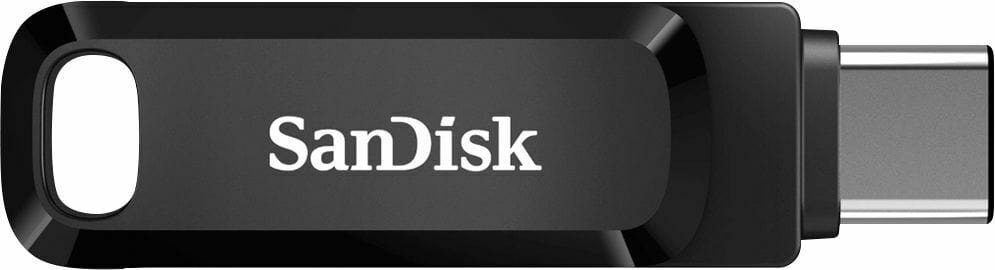 SanDisk - Ultra Dual Drive Go 128GB USB Type-A/USB Type-C Flash Drive - Black