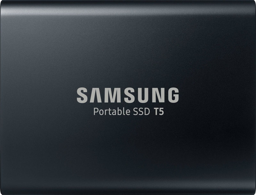 Samsung - T5 1TB External USB Type C Portable Solid State Drive - Deep black