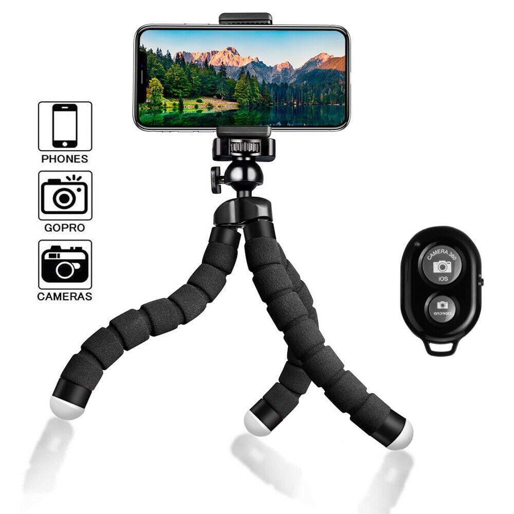 Flexible Small Octopus Mount Mini Tripod Bluetooth Remote Stand Holder iPhone