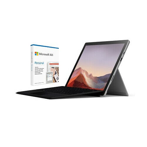 Microsoft Surface Pro 7 12.3" Intel Core i5 8GB RAM 128GB SSD Platinum Bundle