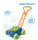 Blowing Bubble Parent-child Outdoor Children's Tank Car Toy Summer