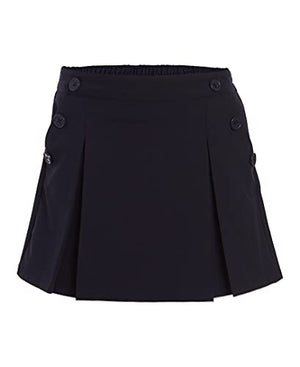 Nautica Girls' Big School Uniform Stretch Poplin Scooter, Navy, 14