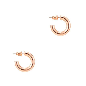 Pavoi 14k Gold Hoop Earrings For Women 20mm | Thick Infinity Gold Hoops Women Earrings | Gold Plated Loop Earrings For Women | Lightweight Hoop Earrings Set For Girls