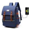 Fashion Travel Canvas Backpacks With USB Charging
