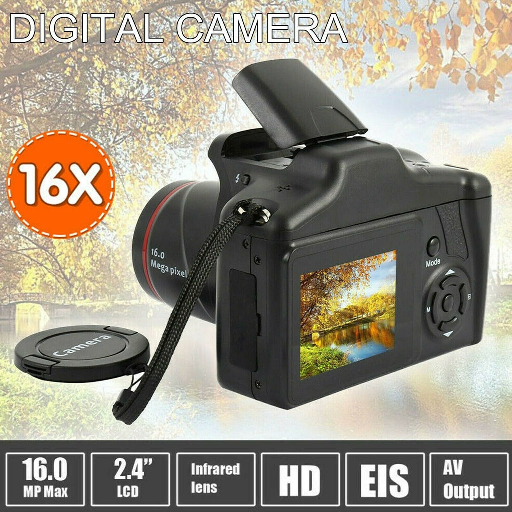Digital SLR Camera 3.0 Inch TFT LCD Screen 16X Zoom HD 16MP 1080P Anti-Shake US