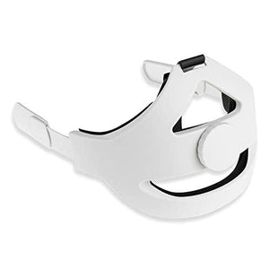 Orzero Adjustable Headband Compatible for Oculus Quest 2 with Head Cushion, Replacement for Elite Strap Comfortable Protective Head Strap Reduce Pressure - White