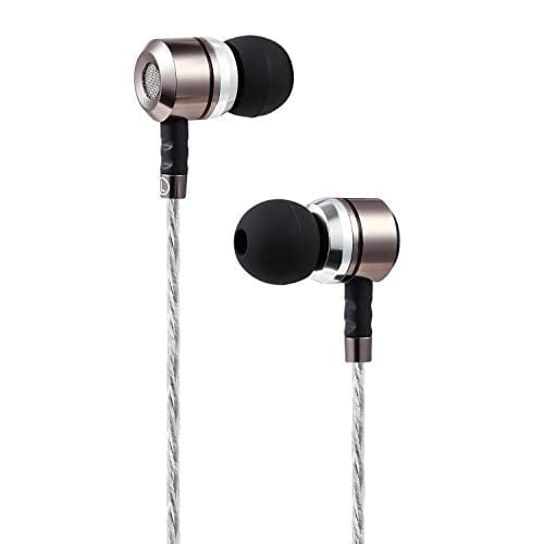 sephia SP3060 Earbuds, Wired in-Ear Headphones with Tangle-Free Cord, Noise Isolating, Bass Driven Sound, Metal Earphones, Carry Case, Ear Bud Tips