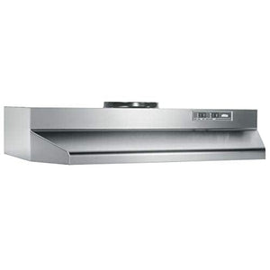 Broan Convertible Range Hood Insert with Light, Exhaust Fan for Under Cabinet, Stainless Steel, 6.0 Sones, 190 CFM, 42 (Thrее Расk)