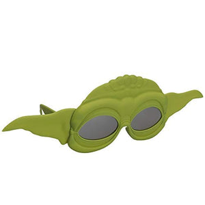 Sun-Staches Star Wars Yoda Lil' Characters Shades, Costume Party Favor Sunglasses UV400, One Size Green