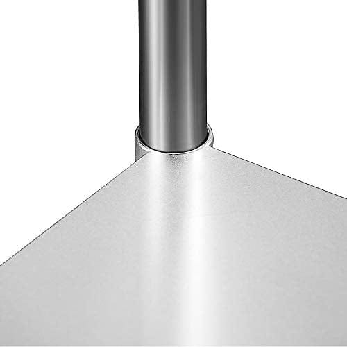 Hally Stainless Steel Table for Prep & Work 24 x 60 Inches, NSF Commercial Heavy Duty Table with Undershelf and Backsplash for Restaurant, Home and Hotel