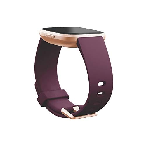Fitbit Versa 2 Health and Fitness Smartwatch with Heart Rate, Music, Alexa Built-In, Sleep and Swim Tracking, Bordeaux/Copper Rose
