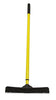FURemover Broom SW-250I-AMZ-6, Pet Hair Removal Tool with Squeegee & Telescoping Handle That Extends from 3 - 5', Black & Yellow