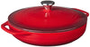 Lodge 3.6 Quart Cast Iron Casserole Pan. Red Enamel Cast Iron Casserole Dish with Dual Handles and Lid (Island Spice Red)