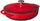 Lodge 3.6 Quart Cast Iron Casserole Pan. Red Enamel Cast Iron Casserole Dish with Dual Handles and Lid (Island Spice Red)