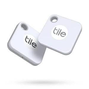 Tile Mate (2020) 2-Pack -Bluetooth Tracker, Keys Finder and Item Locator for Keys, Bags and More; Water Resistant with 1 Year Replaceable Battery