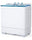 KUPPET Compact Twin Tub Portable Mini Washing Machine 26lbs Capacity, Washer(18lbs)&Spiner(8lbs)/Built-in Drain Pump/Semi-Automatic (White&Blue)
