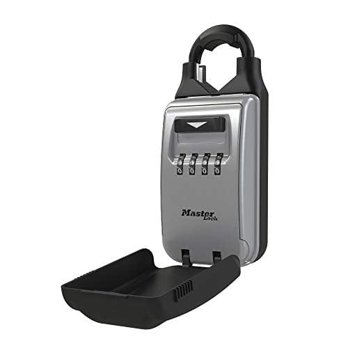 Master Lock 5420D Set Your Own Combination Portable Lock Box with Adjustable Shackle, 6 Key Capacity