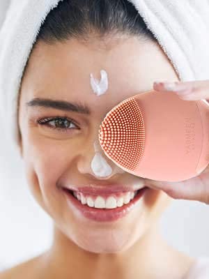 Sonic Facial Cleansing Brush, Waterproof Electric Face Cleansing Brush Device for Deep Cleaning|Gentle Exfoliating|Massaging,Rechargeable,Yasmeen Skincare Co.