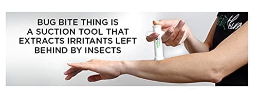 Bug Bite Thing Suction Tool, Poison Remover - Bug Bites and Bee/Wasp Stings, Natural Insect Bite Relief- Black/Single