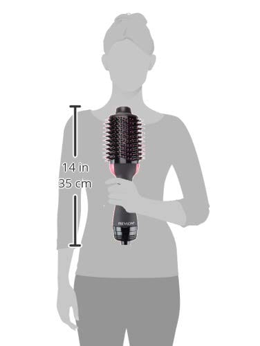REVLON One-Step Hair Dryer And Volumizer Hot Air Brush, Black, Packaging May Vary