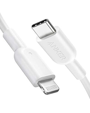 Anker USB C to Lightning Cable [6ft MFi Certified] Powerline II for iPhone 12 Pro Max/12/11 Pro/X/XS/XR/8 Plus/AirPods Pro, Supports Power Delivery (Charger Not Included) (White)