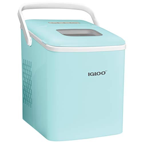 Products Igloo ICEB26HNAQ Automatic Self-Cleaning Portable Electric Countertop Ice Maker Machine With Handle, 26 Pounds in 24 Hours