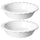 LE TAUCI Ceramic Pie Pans Plate for Baking, 9 inch Deep Dish Baking Dish, 52 ounce Bakeware for Apple Pecan Pie, Set of 2, White