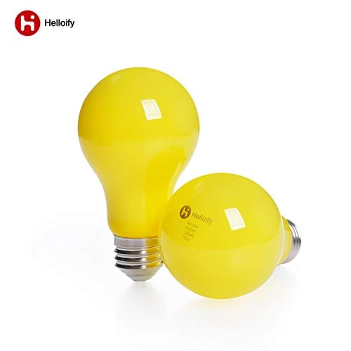Helloify LED Bug Light Bulb, Vintage Edison Yellow Bulbs, Outdoor Porch Lights, High Brightness Filament Lamp for Pendant Wall Light Fixtures