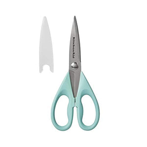 KitchenAid All Purpose Shears with Protective Sheath, 8.72-Inch, Aqua Sky