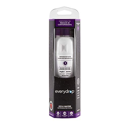 EveryDrop by Whirlpool Refrigerator Water Filter 1, EDR1RXD1 (Pack of 1), Purple
