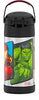 THERMOS FUNTAINER 12 Ounce Stainless Steel Vacuum Insulated Kids Straw Bottle, Avengers