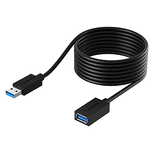 Sabrent 22AWG USB 3.0 Extension Cable - A-Male to A-Female [Black] 10 Feet (CB-3010)