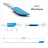 The Spatty & Spatty Daddy Last Drop Spatula, Two Piece Set (6" and 12") - Blue, Reusable, Flexible, As Seen On Shark Tank