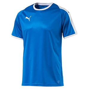 PUMA Men's Liga Jersey, Electric Blue Lemonade/White, S