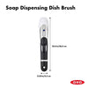 OXO Good Grips Soap Dispensing Dish Brush, 15x10x5cm, Black/Clear/White