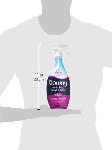Downy Wrinkle Releaser Fabric Spray, Light Fresh Scent, 67.6 Total Oz (Pack of 2) - Odor Eliminator, Fabric Refresher, Static Remover & Ironing Aid (Packaging May Vary)