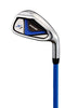 Distinctive Left Handed Junior Golf Club Set for Age 9 to 12 ( Height 4'4" to 5' ), Left Handed Only, Set Includes: Driver (15" ), Hybrid Wood (22, 2 Irons, Putter, Bonus Stand Bag & 2 Headcovers