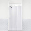 LiBa PEVA 8G Bathroom Small Shower Stall Curtain Liner, 36" W x 72" H Narrow Size, Clear, 8G Heavy Duty Waterproof Shower Stall Curtain Liner
