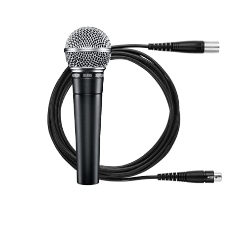 Shure SM58 Handheld Dynamic Vocal Microphone with Cable