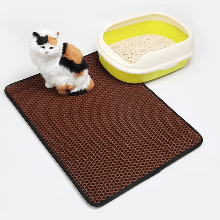 Pet Cat Litter Mat Pet Supplies EVA Double Cat Litter Mat