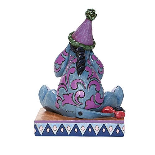 Jim Shore Disney Traditions 6008074 Eeyore with Birthday Hat and Horn Figurine 5.75"