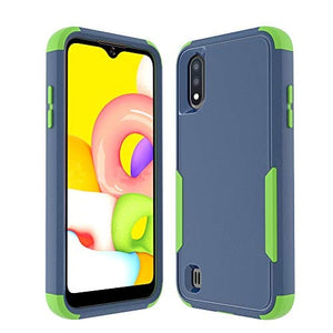 Fotosuncy for Samsung Galaxy A01 Case, Heavy Duty Protection Armor Protective Case for Girls, Boys, Women and Men Navy