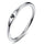 AVECON 925 Sterling Silver Simple Love Heart Design Eternity Birthday Band Ring for Women Size 5