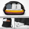 Vorspack Drawstring Backpack Water Resistant String Bag Sports Sackpack Gym Sack with Side Pocket for Men Women - Black