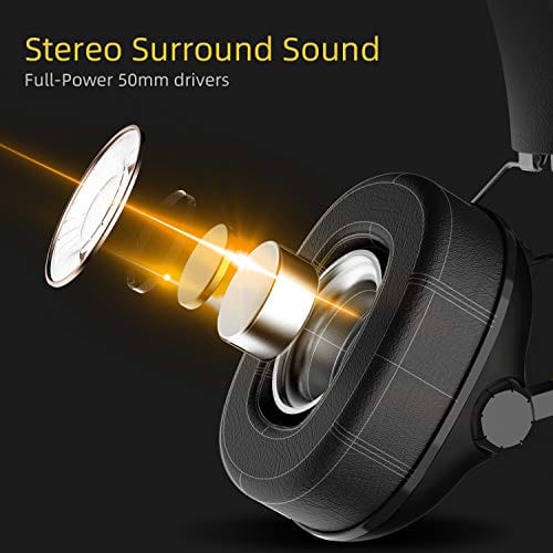 SENZER SG500 Surround Sound Pro Gaming Headset with Noise Cancelling Microphone - Detachable Memory Foam Ear Pads