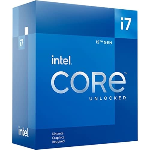 Intel Core i7-12700KF Desktop Processor 12 (8P+4E) Cores up to 5.0 GHz Unlocked  LGA1700 600 Series Chipset 125W