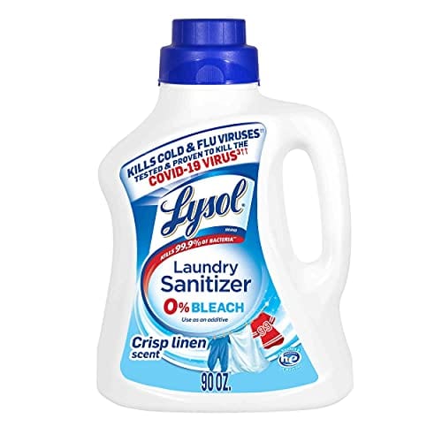 Lysol Laundry Sanitizer Additive, Crisp Linen, 90oz, Packaging May Vary