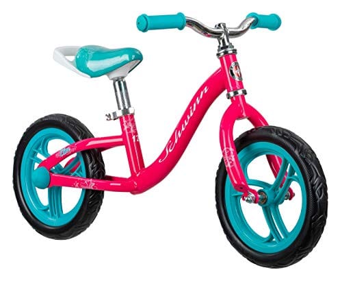 Schwinn Elm Girls Bike for Toddlers and Kids, 12-Inch Balance Bike, Pink